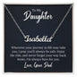 To my daughter, A Father's Love, Custom Name Neckless