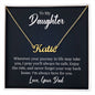 To my daughter, A Father's Love, Custom Name Neckless